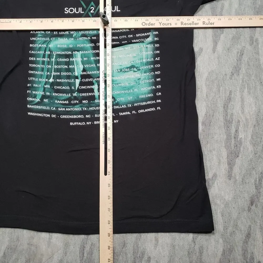 Tim McGraw Faith Hill World Tour Shirt Adult Medium Black Soul 2 Soul - Picture 8 of 11